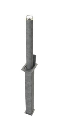 Domestic Telescopic Security Post - Galvanised Steel - 580mm
