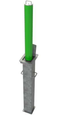 Heavy Duty Round Telescopic Bollard -670mm (Sold Secure Gold Approved)